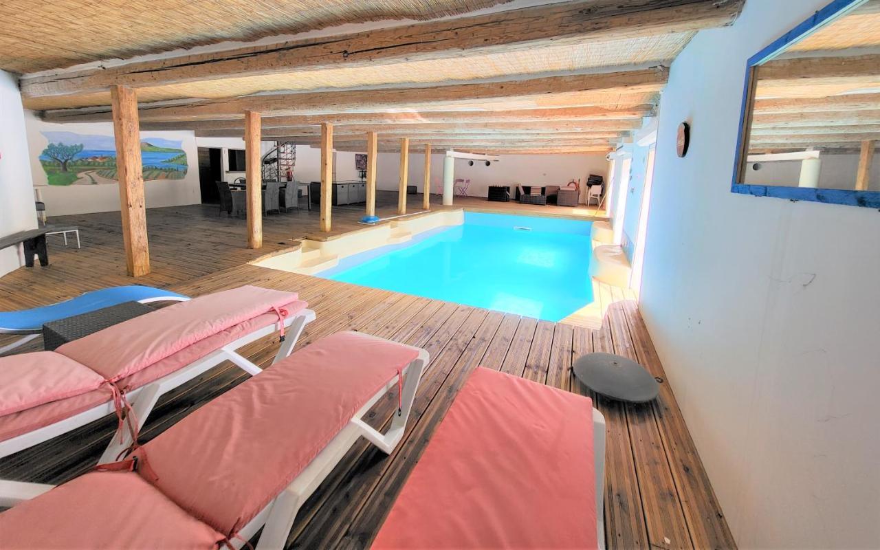 Lespignan Maison 3 Chambres Avec Piscine Couverte מראה חיצוני תמונה